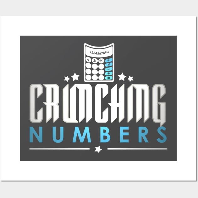 Crunching numbers Wall Art by artsytee